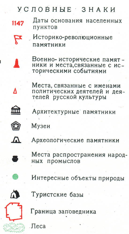 Условные обозначения