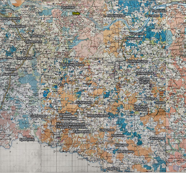 Территория охвата карты