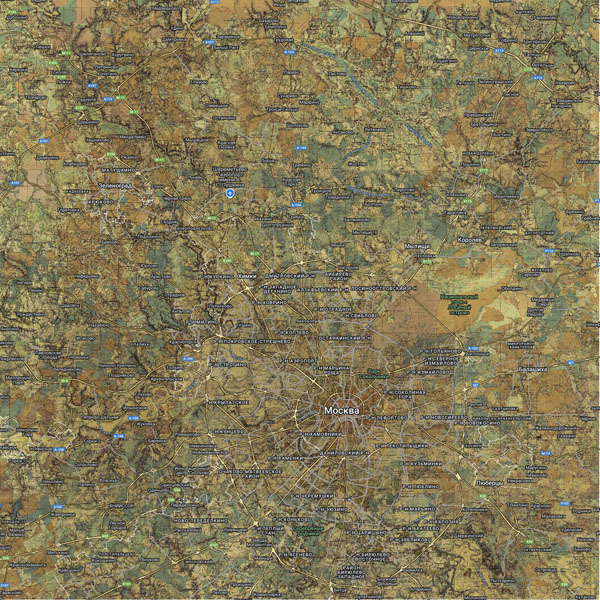 Территория охвата карты