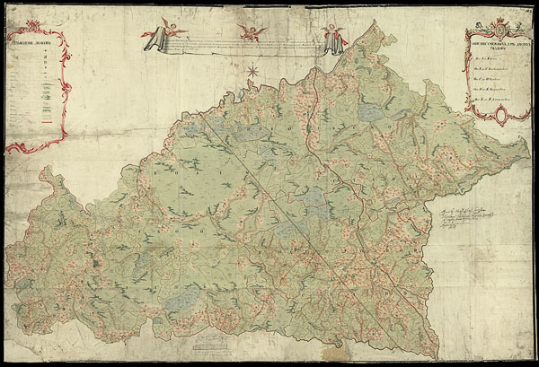 Геометрический план Клинского уезда 1772 года