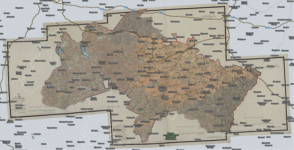 Территория охвата карты