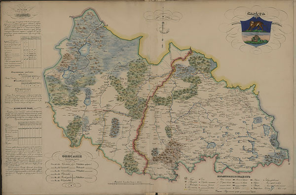 Карта Холмского уезда 1838 года