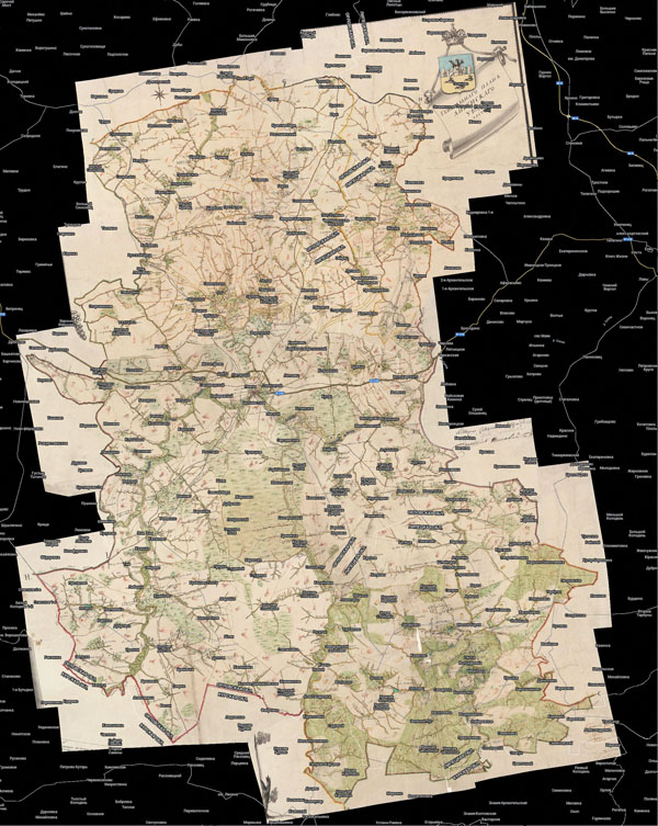 Территория охвата карты