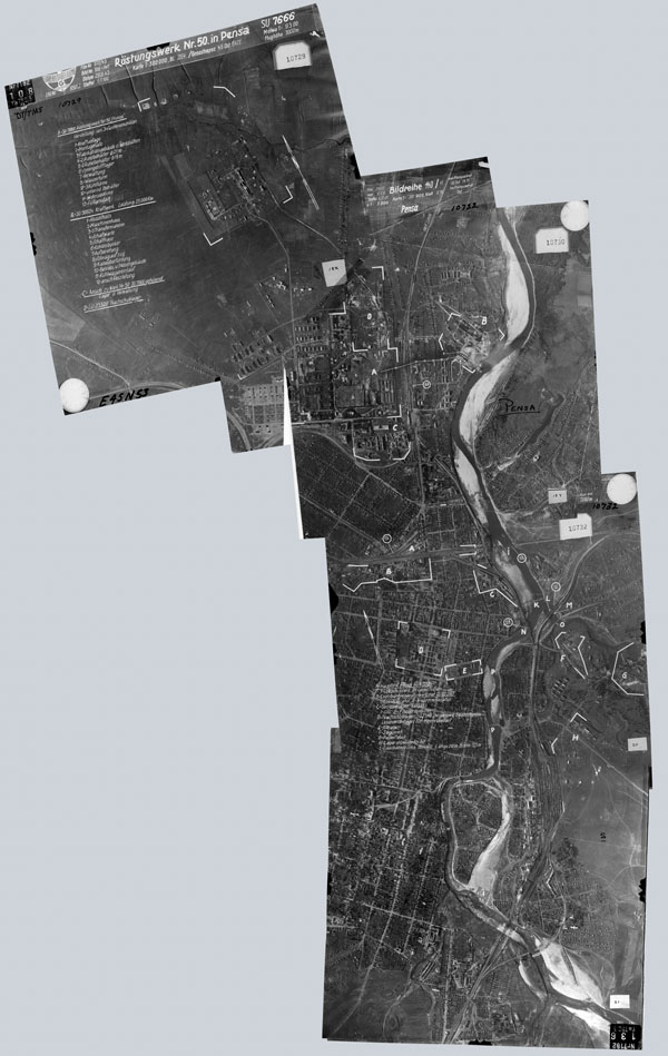 Немецкая аэрофотосъемка Пензы 1943 года