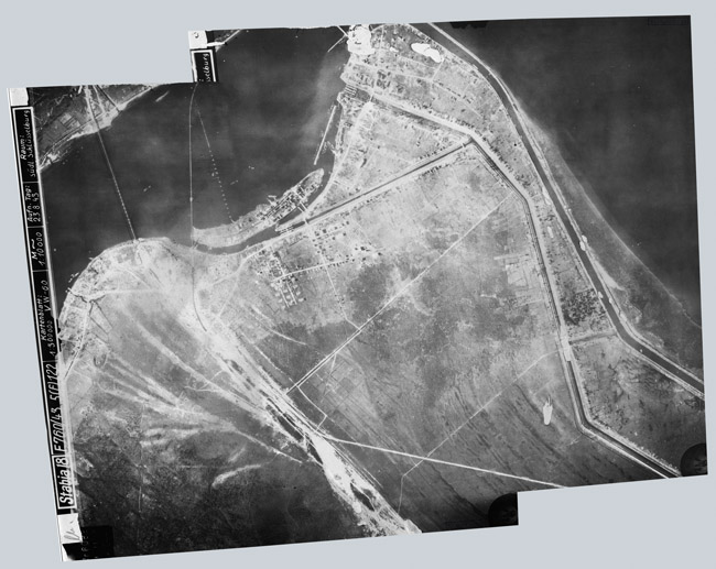 Немецкая аэрофотосъемка Шлиссельбурга. Август 1943 года.