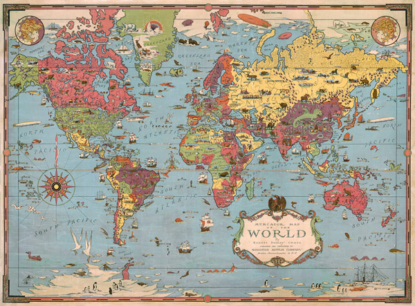 Ретро карта Мира / retro map world