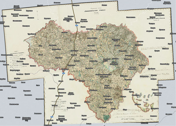 Территория охвата карты