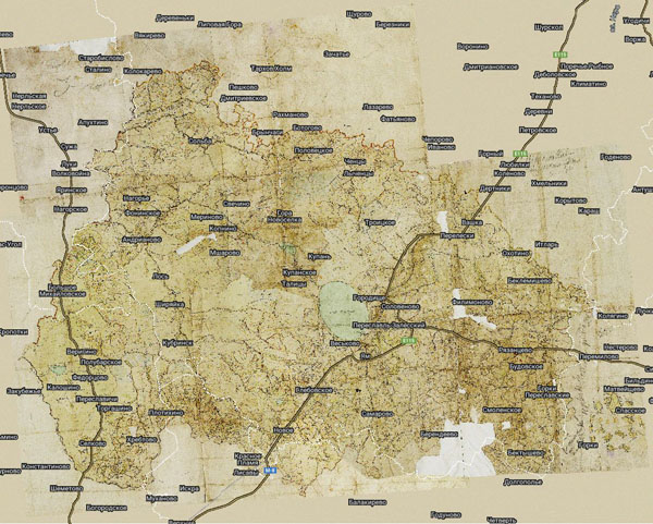 Территория охвата карты