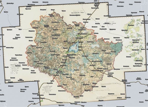 Территория охвата карты